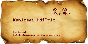 Kanizsai Móric névjegykártya